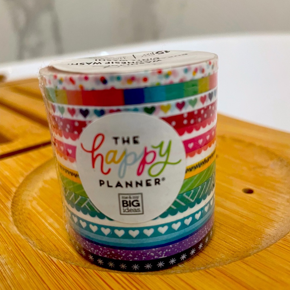 The Happy Planner 15 rolls of brand NEW Washi Tape - bullet journal